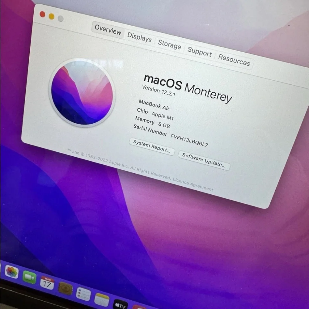 New Apple MacBook 13 inch 2020, 256 gb- Silver Just opener the box- new